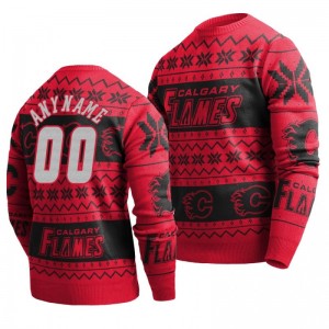 Flames Custom Red 2019 Ugly Christmas Sweater - Sale