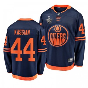 Oilers Zack Kassian 2020 Stanley Cup Playoffs Alternate Navy Jersey - Sale
