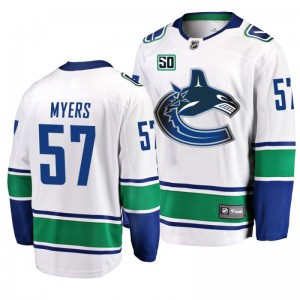 Canucks Tyler Myers 50th Anniversary White Jersey - Sale
