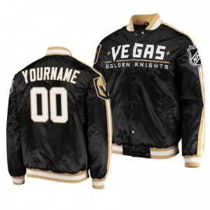 Varsity Golden Knights Custom Black O-Line Full-Snap Men's Jacket - Sale