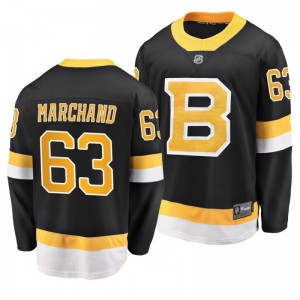 Men's Bruins Brad Marchand Black Alternate Breakaway Premier Jersey - Sale