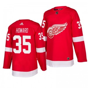 Red Wings Jimmy Howard Red Home Adidas Authentic Jersey - Sale