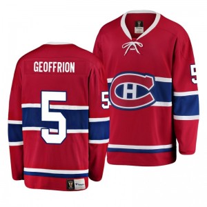 Montreal Canadiens Bernie Geoffrion Premier Breakaway Heritage Jersey Red - Sale