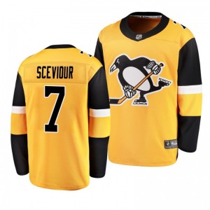Alternate Breakaway Player Penguins Colton Sceviour Gold Jersey - Sale