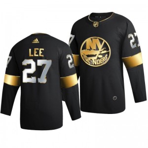 Islanders anders lee Black 2021 Golden Edition Limited Authentic Jersey - Sale