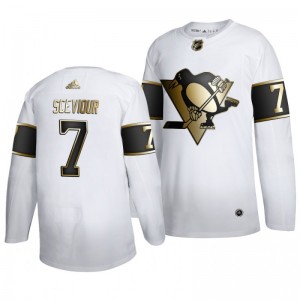Golden Edition Authentic Player Penguins Colton Sceviour White Jersey - Sale