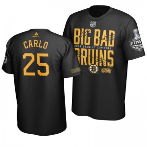Brandon Carlo Bruins Black Stanley Cup Final Big Bad Bruins T-Shirt - Sale