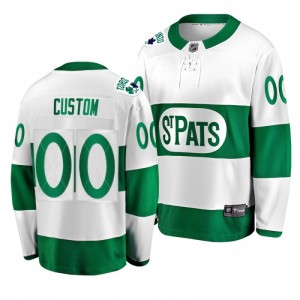 Maple Leafs Custom Toronto St. Patricks Leafs Forever Throwback Green Jersey - Sale