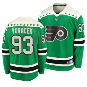 Flyers Jakub Voracek 2020 St. Patrick's Day Replica Player Green Jersey - Sale