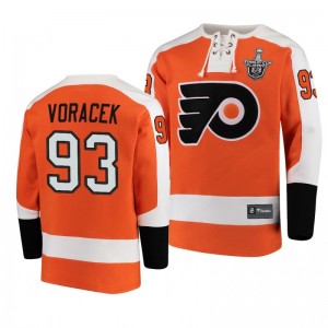 2020 Stanley Cup Playoffs Flyers Jakub Voracek Jersey Hoodie Orange - Sale