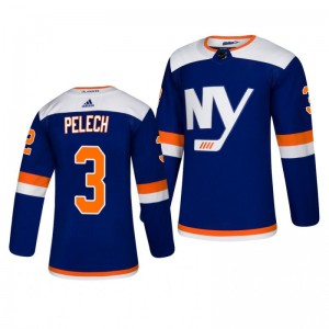 Adam Pelech Islanders Authentic Adidas Alternate Blue Jersey - Sale