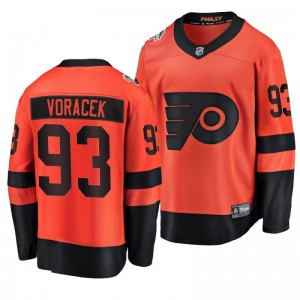 Flyers Men's Jakub Voracek 2019 NHL Stadium Series Coors Light Breakaway Orange Jersey - Sale
