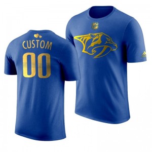 Nashville Predators Custom Predators Royal T-Shirt - Sale