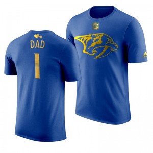 Nashville Predators Dad Predators Royal T-Shirt - Sale