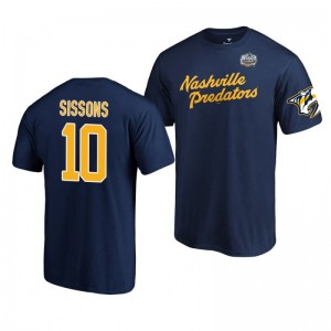 2020 Winter Classic Nashville Predators Colton Sissons Navy T-Shirt - Sale