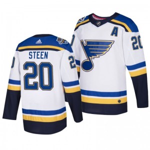 Blues Alexander Steen #20 2020 NHL All-Star Away Authentic White adidas Jersey - Sale