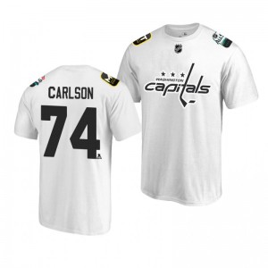 Capitals John Carlson White 2019 NHL All-Star T-shirt - Sale