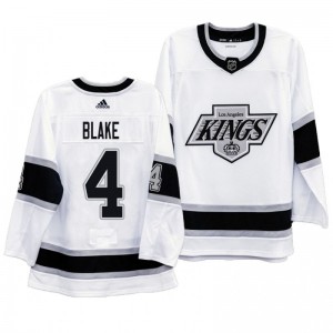 Kings Heritage Rob Blake White Throwback 90s Jersey - Sale