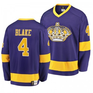 Heritage Throwback Premier Retired Kings Rob Blake Purple Jersey - Sale
