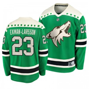 Coyotes Oliver Ekman-Larsson 2020 St. Patrick's Day Replica Player Green Jersey - Sale