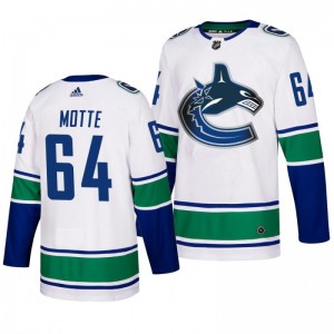 Tyler Motte Canucks Authentic adidas Away White Jersey - Sale