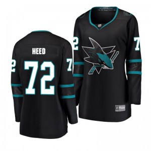 Tim Heed San Jose Sharks Black Breakaway Player Fanatics Branded Alternate Women's Jersey - Sale