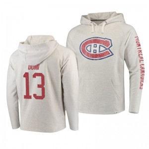 Montreal Canadiens Max Domi True Classics Cream French Terry Pullover Hoodie - Sale