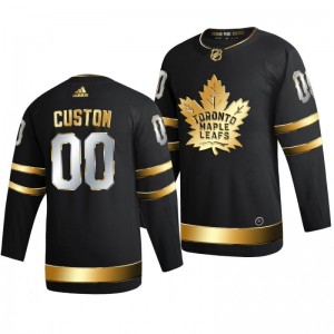 Maple Leafs Custom Black 2021 Golden Edition Limited Authentic Jersey - Sale
