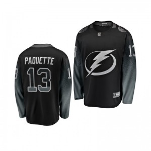 Youth Cedric Paquette Lightning Black Alternate Breakaway Player Jersey - Sale