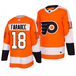 Joel Farabee Flyers 2018 Orange Draft NHL Home Jersey - Sale