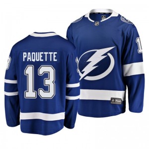 Cedric Paquette Lightning blue Breakaway Player Home Jersey - Sale