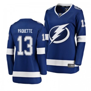 Cedric Paquette Tampa Bay Lightning blue Breakaway Player Home Women's Jersey - Sale
