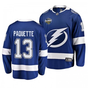 Cedric Paquette Lightning 2019 NHL Global Series Breakaway Player Blue Jersey - Sale