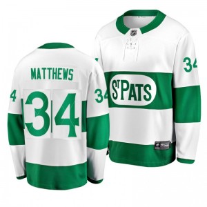 Auston Matthews Toronto Maple Leafs Youth St. Pats White Premier Breakaway Player Jersey - Sale