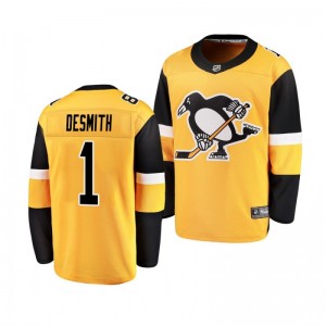 Youth Penguins Casey DeSmith gold Breakaway Player Alternate Jersey - Sale