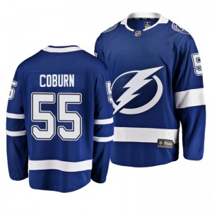 Braydon Coburn Lightning blue Breakaway Player Home Jersey - Sale