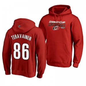 Teuvo Teravainen Carolina Hurricanes 2019 Stanley Cup Playoffs Bound Body Checking Pullover Hoodie Red
