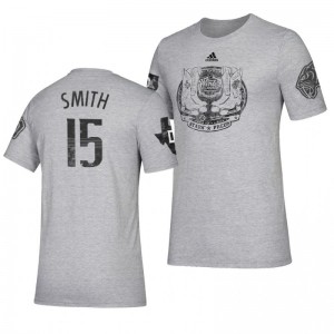 Nashville Predators vs. Dallas Stars 2020 Winter Classic Craig Smith T-Shirt - Gray - Sale