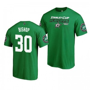 2019 Stanley Cup Playoffs Dallas Stars Ben Bishop Kelly Green Bound Body Checking T-Shirt - Sale
