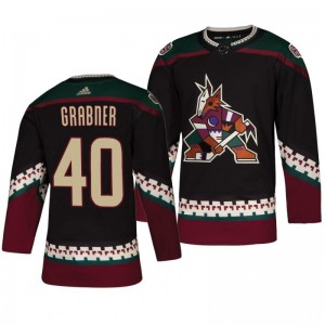 Michael Grabner Coyotes Authentic Throwback Alternate Black Jersey - Sale