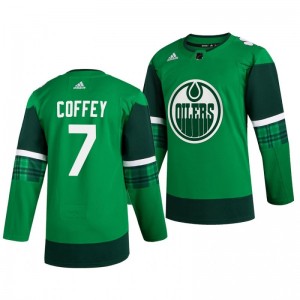 Oilers Paul Coffey 2020 St. Patrick's Day Authentic Player Green Jersey - Sale