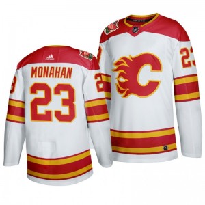 Sean Monahan Flames White 2019-20 Heritage Authentic Jersey - Sale