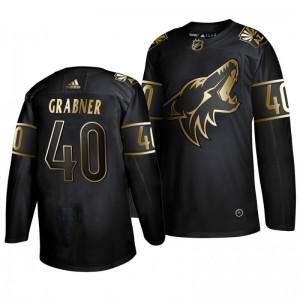Coyotes Michael Grabner Black Golden Edition Authentic Adidas Jersey - Sale
