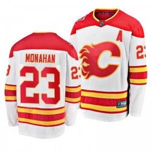 Sean Monahan Flames White 2019-20 Heritage Breakaway Player Jersey - Sale