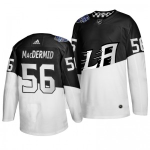 Kurtis MacDermid #56 2020 Stadium Series Los Angeles Kings Authentic Jersey - White Black - Sale