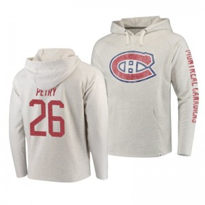 Montreal Canadiens Jeff Petry True Classics Cream French Terry Pullover Hoodie - Sale