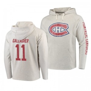 Montreal Canadiens Brendan Gallagher True Classics Cream French Terry Pullover Hoodie - Sale