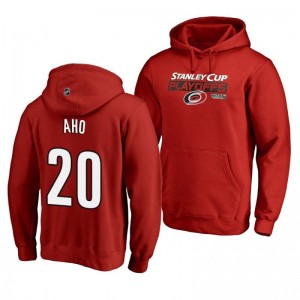 Sebastian Aho Carolina Hurricanes 2019 Stanley Cup Playoffs Bound Body Checking Pullover Hoodie Red