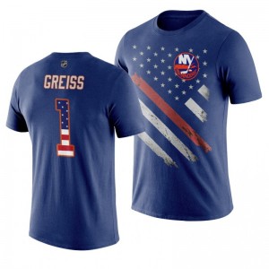 Thomas Greiss Islanders Royal Independence Day T-Shirt - Sale