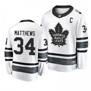 Maple Leafs Auston Matthews White 2019 NHL All-Star Jersey - Sale